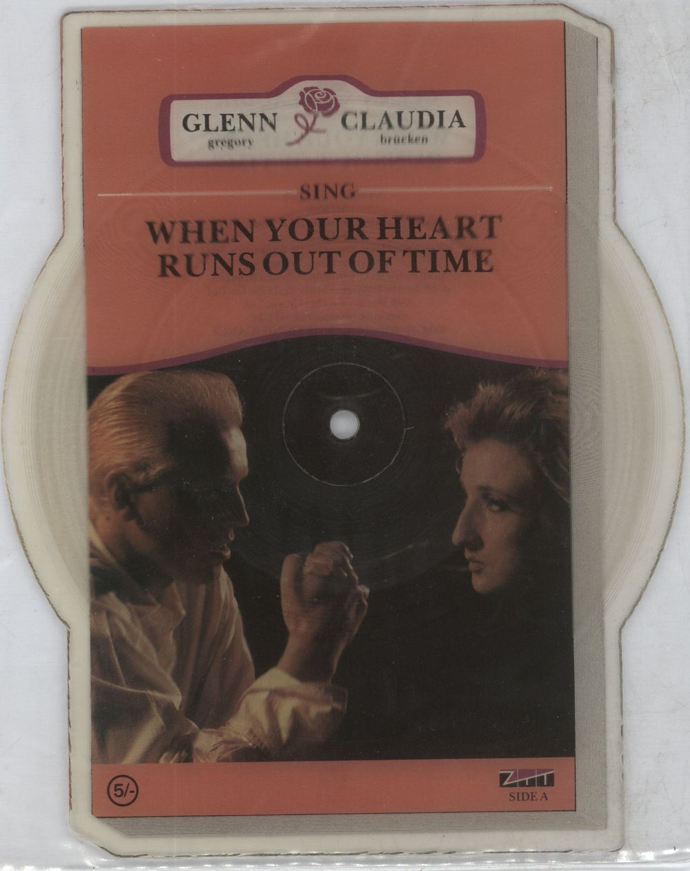Claudia Brucken When Your Heart Runs Out Of Time UK shaped picture disc (picture disc vinyl record) PZTAS15
