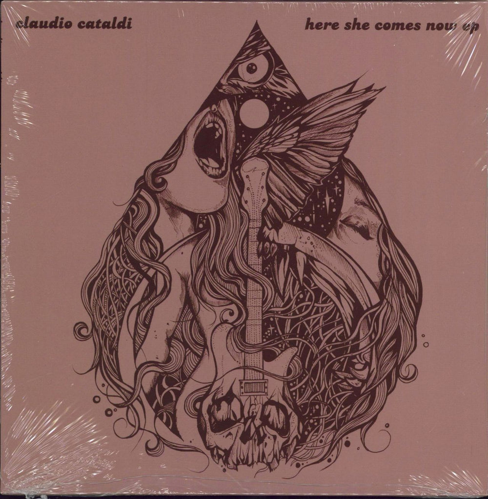 Claudio Cataldi Here She Comes Now EP - Brown Vinyl UK 7" vinyl single (7 inch record / 45) WINKLE22