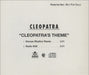 Cleopatra Cleopatra's Theme - Promo US Promo CD single (CD5 / 5") PROCD9351-R