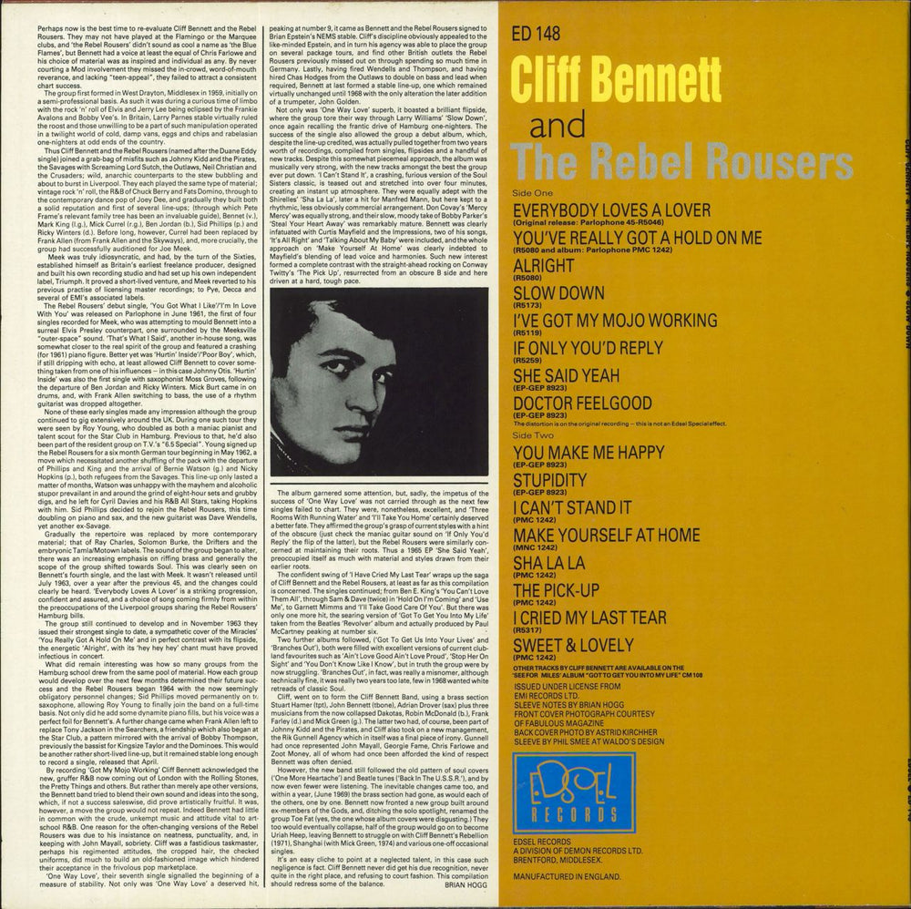 Cliff Bennett And The Rebel Rousers Cliff Bennett And The Rebel Rousers - EX UK vinyl LP album (LP record)