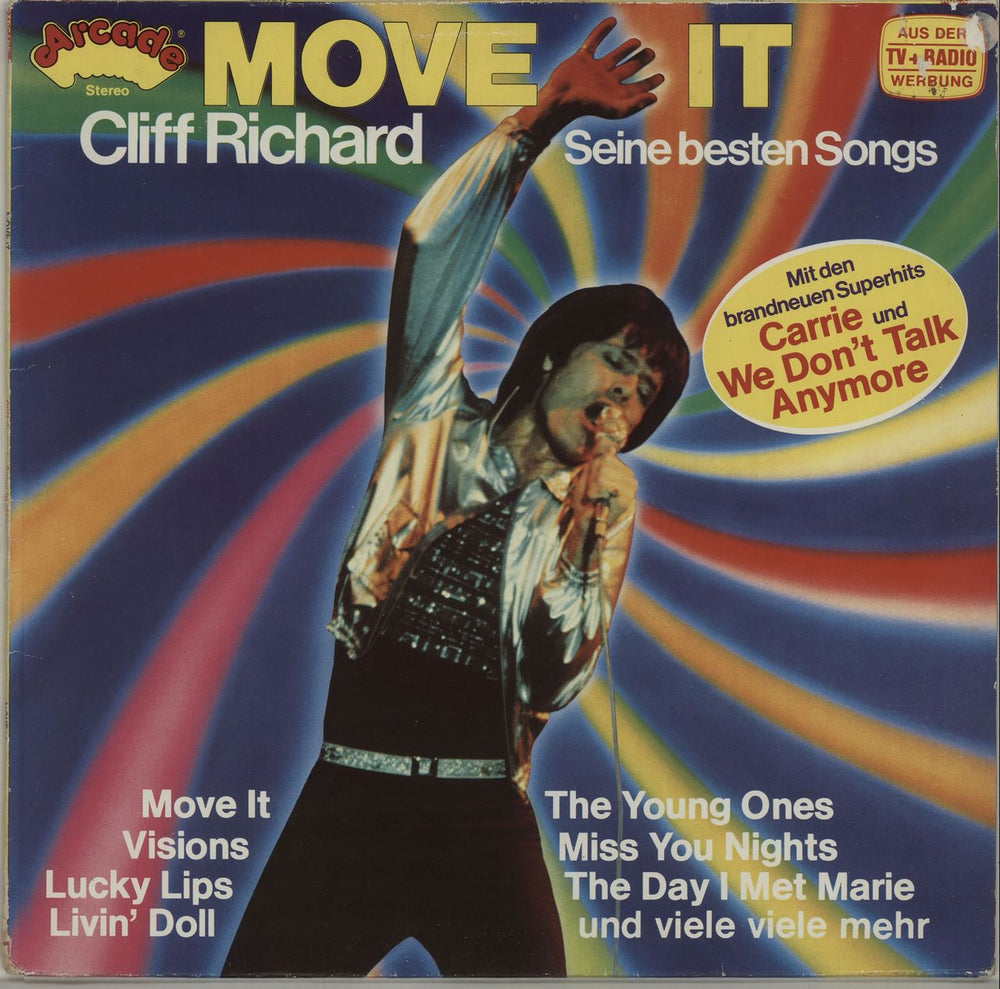 Cliff Richard Move It - Cliff Richard Seine Besten Songs - EX German vinyl LP album (LP record) ADEG85