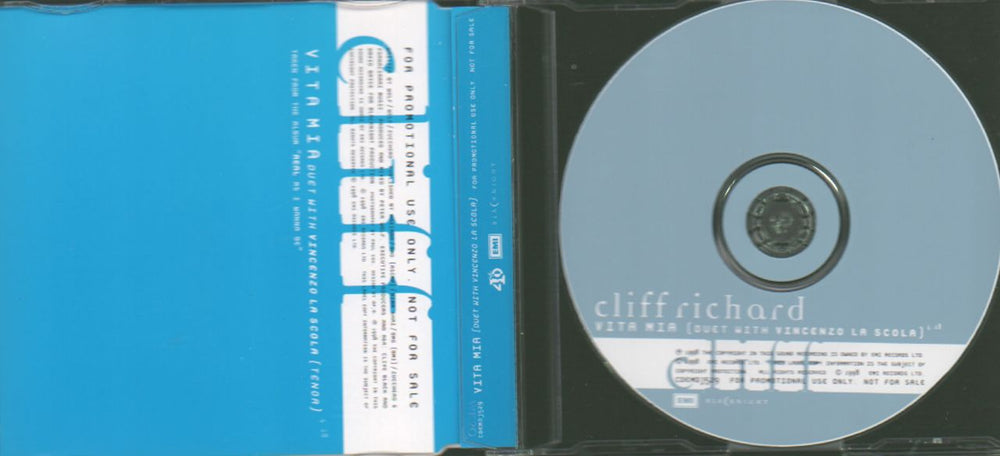 Cliff Richard Vita Mia UK Promo CD single (CD5 / 5") RICC5VI126283