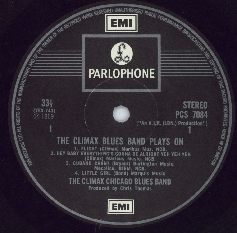 Climax Blues Band Plays On - 3rd - VG UK vinyl LP album (LP record) CMXLPPL818242