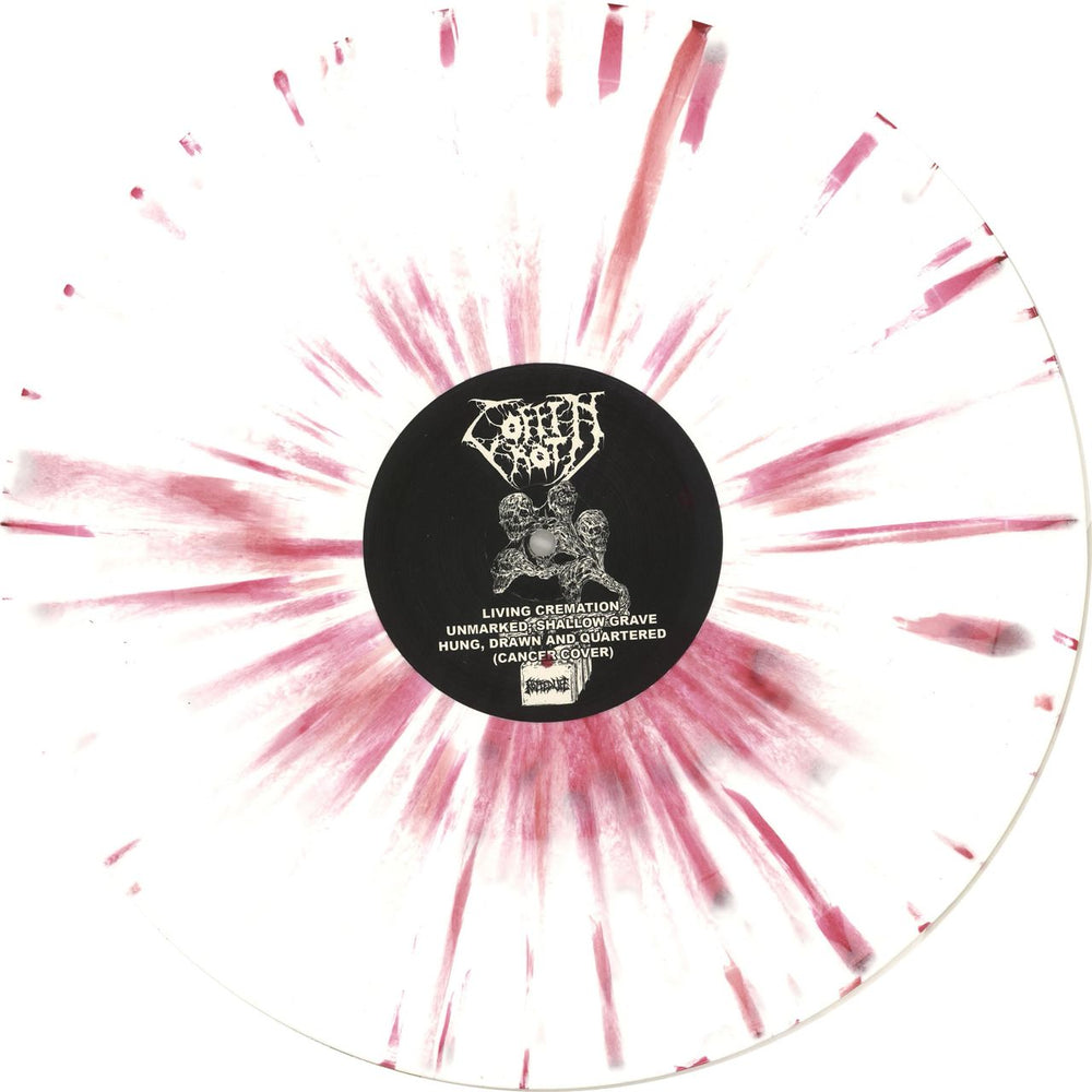 Coffin Rot Coffin Rot/Molder - White and Pink Splatter US 12" vinyl single (12 inch record / Maxi-single) ZPF12CO715835