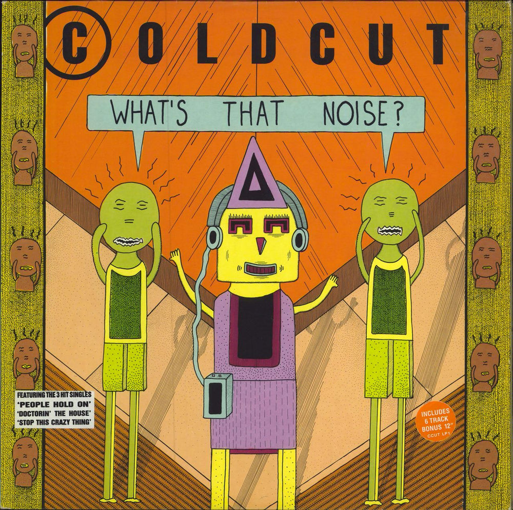 Coldcut What's That Noise? + 12" UK 2-LP vinyl record set (Double LP Album) CCUTLP1