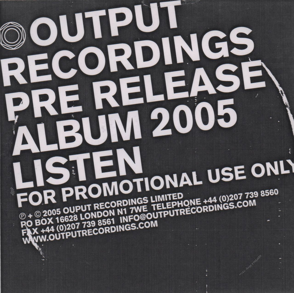 Colder Heat UK Promo CD-R acetate CD-R