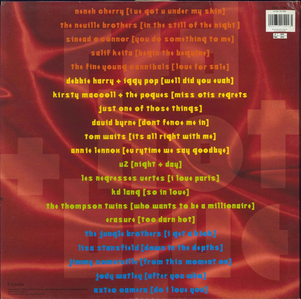 Cole Porter Red Hot + Blue - 1st - EX UK 2-LP vinyl record set (Double LP Album) 094632179913