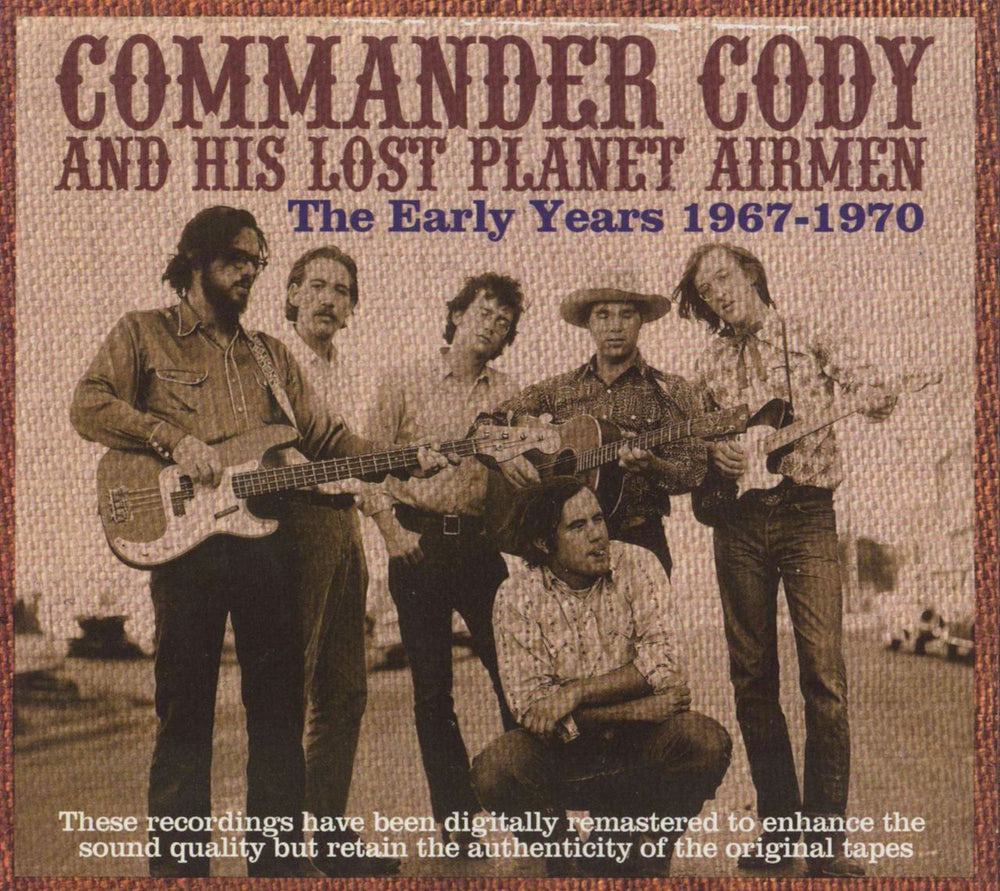 Commander Cody & The Lost Planet Airmen The Early Years 1967-1970 German 2 CD album set (Double CD) SPV50922CD