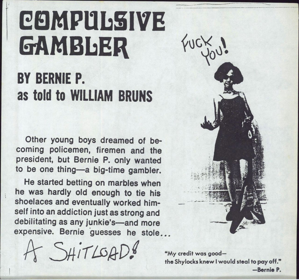 Compulsive Gamblers Good Time Gamblers US 7" vinyl single (7 inch record / 45) 56807GO812952