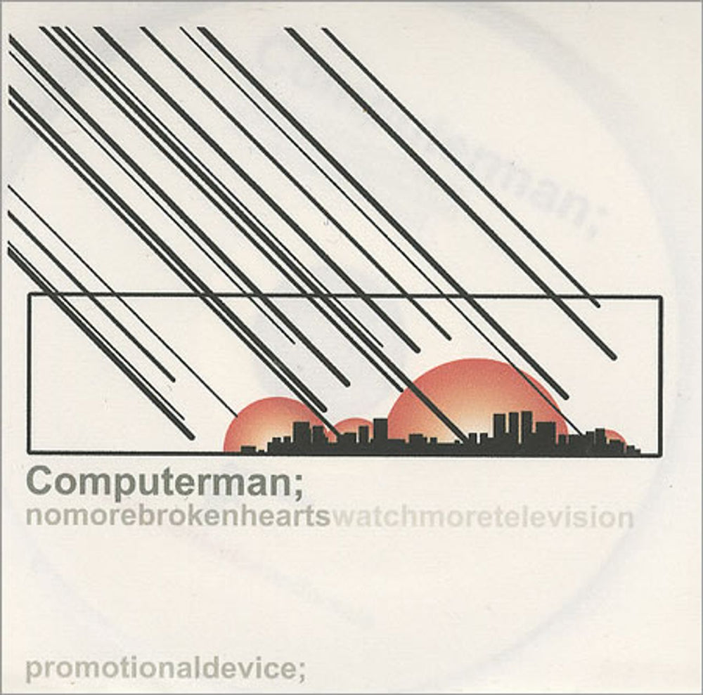 Computerman No More Broken Hearts UK Promo CD-R acetate CD-R ACETATE