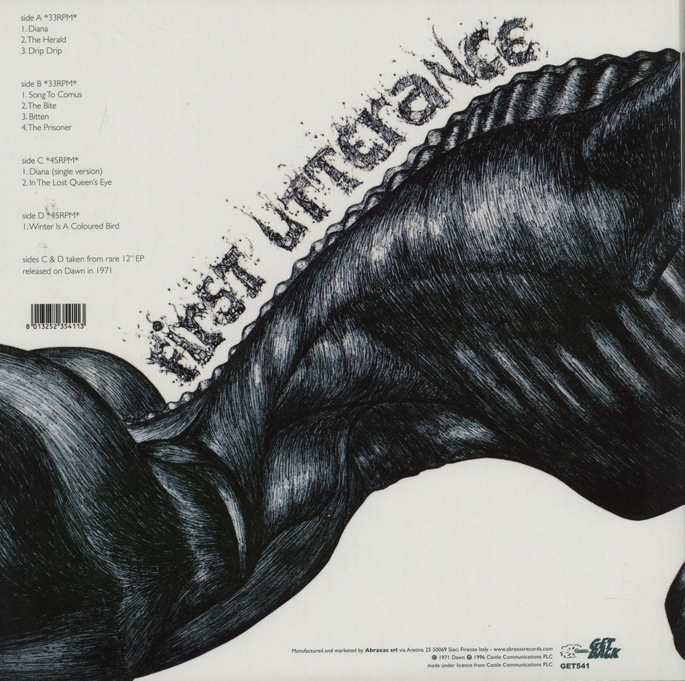 Comus First Utterance Italian 2-LP vinyl record set (Double LP Album) 8013252354113