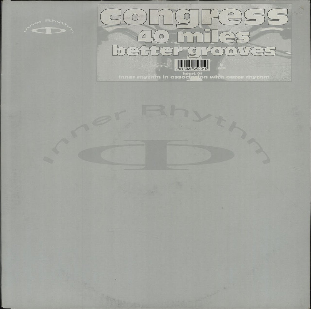 Congress 40 Miles UK 12" vinyl single (12 inch record / Maxi-single) HEART01