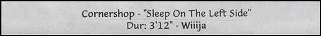 Cornershop Sleep On The Left Side UK Promo video (VHS or PAL or NTSC) PROMO VIDEO