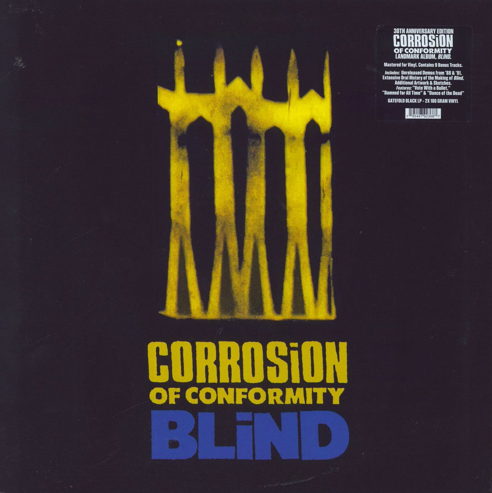 Corrosion Of Conformity Blind - 180gram UK 2-LP vinyl record set (Double LP Album) 19549792368