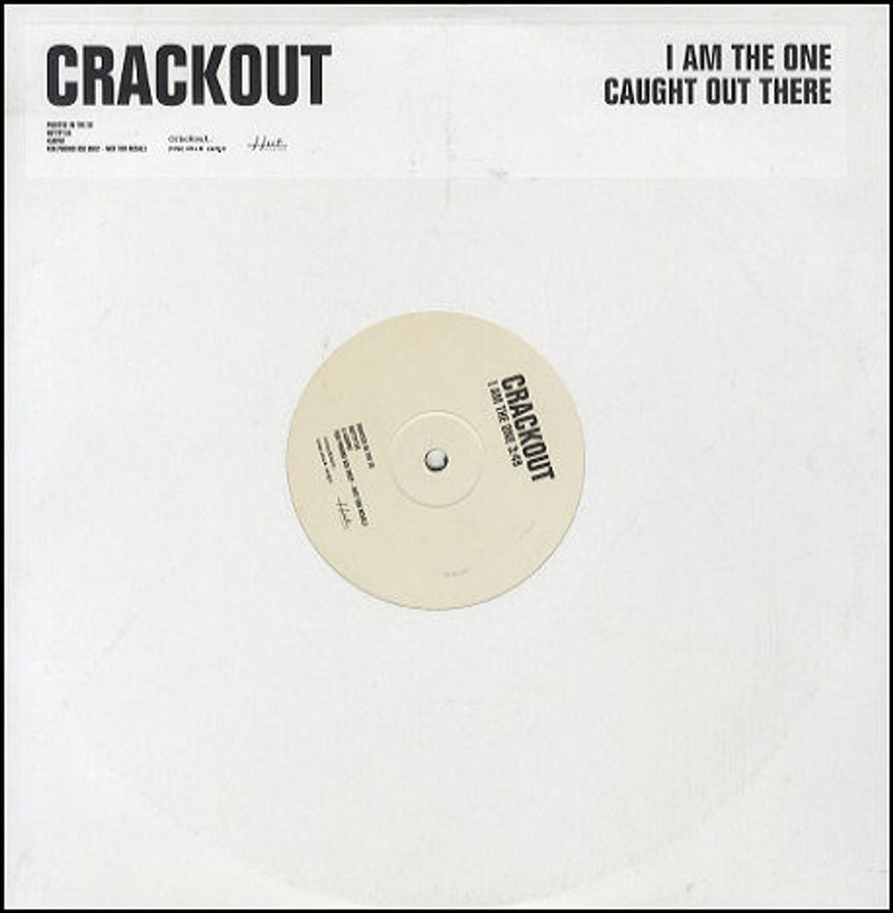 Crackout I Am The One UK Promo 12" vinyl single (12 inch record / Maxi-single) HUTTP156