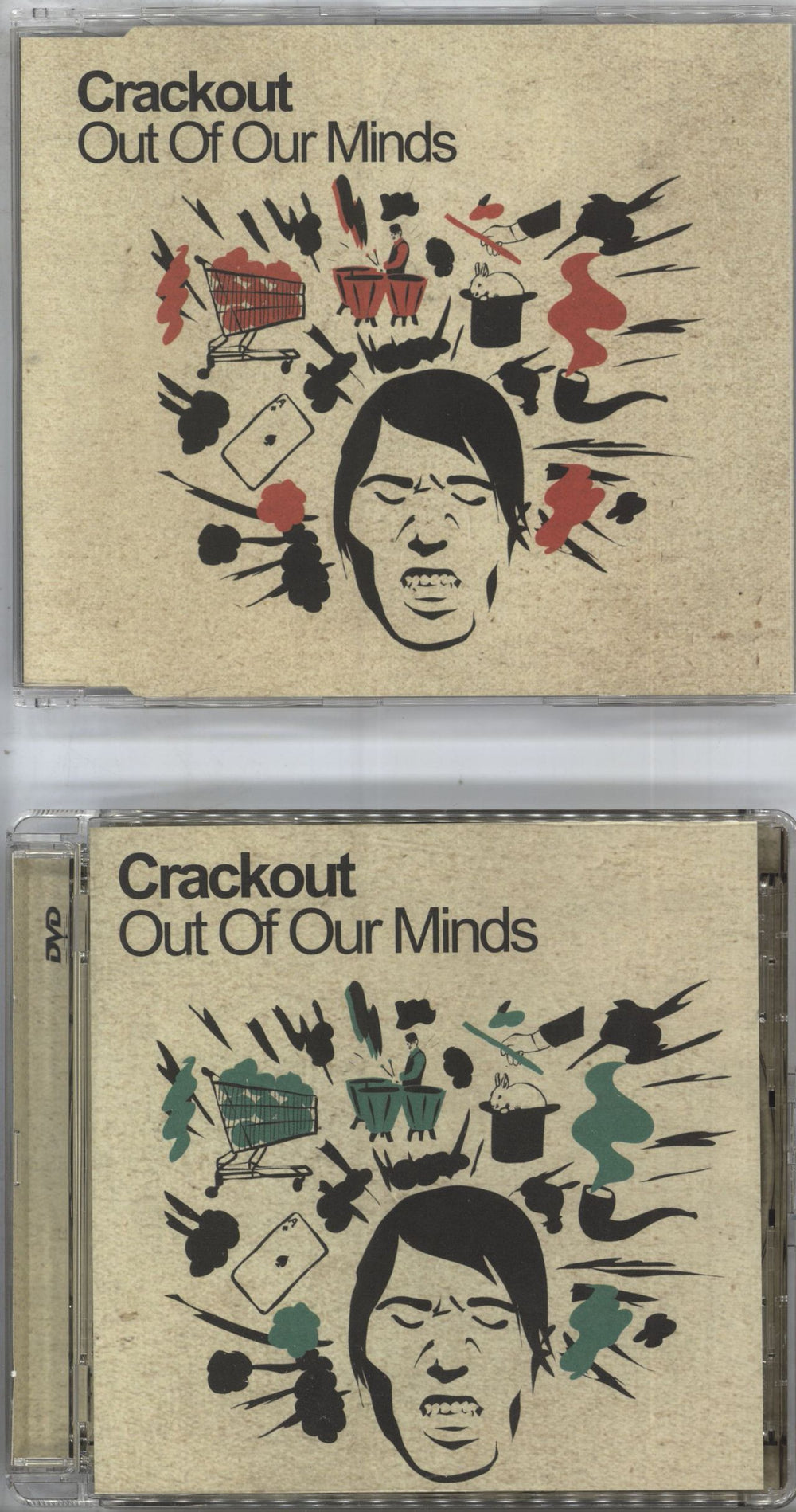 Crackout Out Of Our Minds UK 2-disc CD/DVD set HUTCD/DVD170