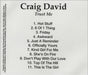 Craig David Trust Me US Promo CD-R acetate CDR ACETATE