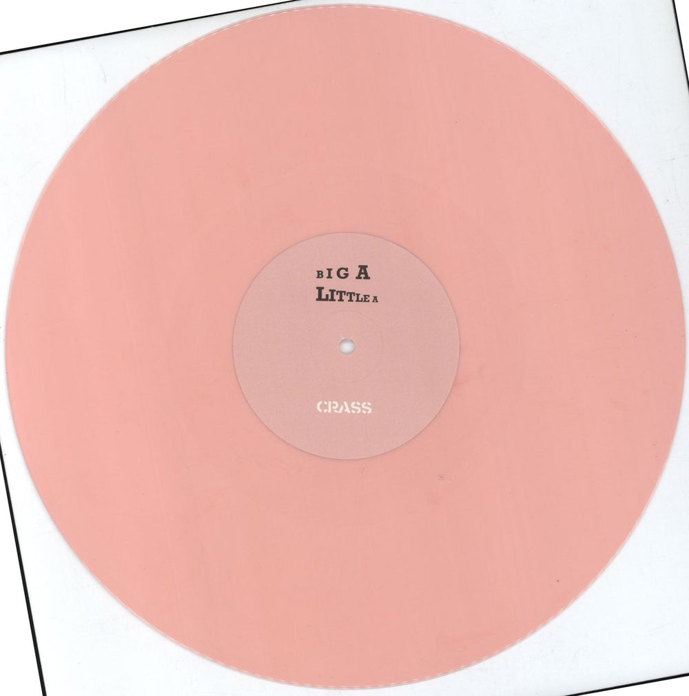 Crass Big A Little A - RSD 2022 - Pink Vinyl UK 12" vinyl single (12 inch record / Maxi-single) C\S12BI792091