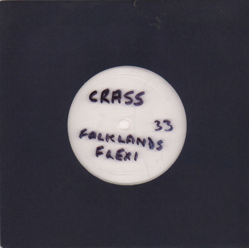 Crass Sheep Farming In The Falklands - Flexi UK 7" vinyl single (7 inch record / 45) FLEXI