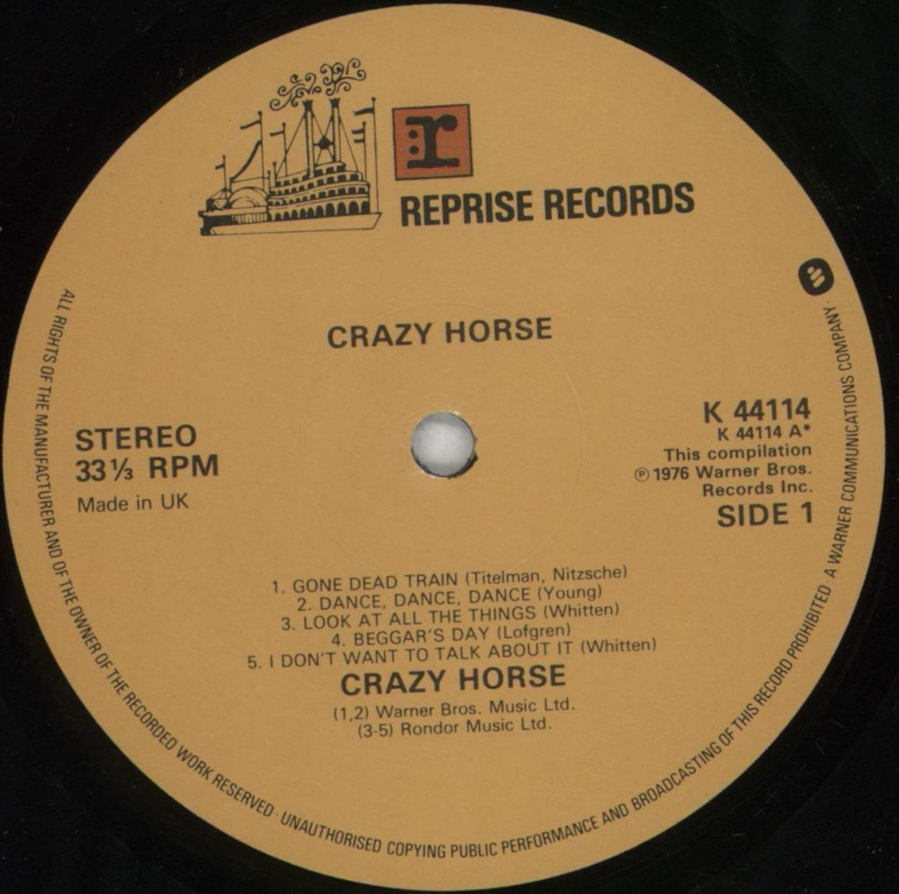 Crazy Horse Crazy Horse UK vinyl LP album (LP record) CRZLPCR825075