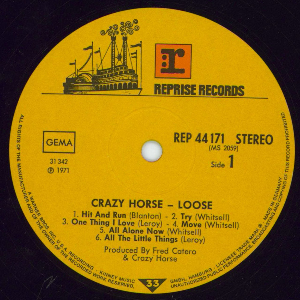 Crazy Horse Loose German vinyl LP album (LP record) CRZLPLO798409