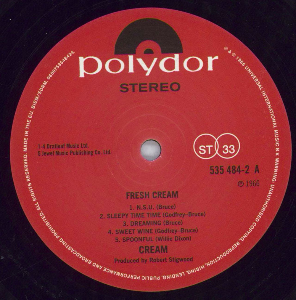 Cream Fresh Cream - 180gm UK vinyl LP album (LP record) CRMLPFR821198