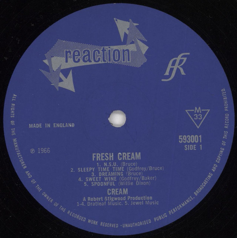 Cream Fresh Cream - 2nd - VG UK vinyl LP album (LP record) CRMLPFR681534