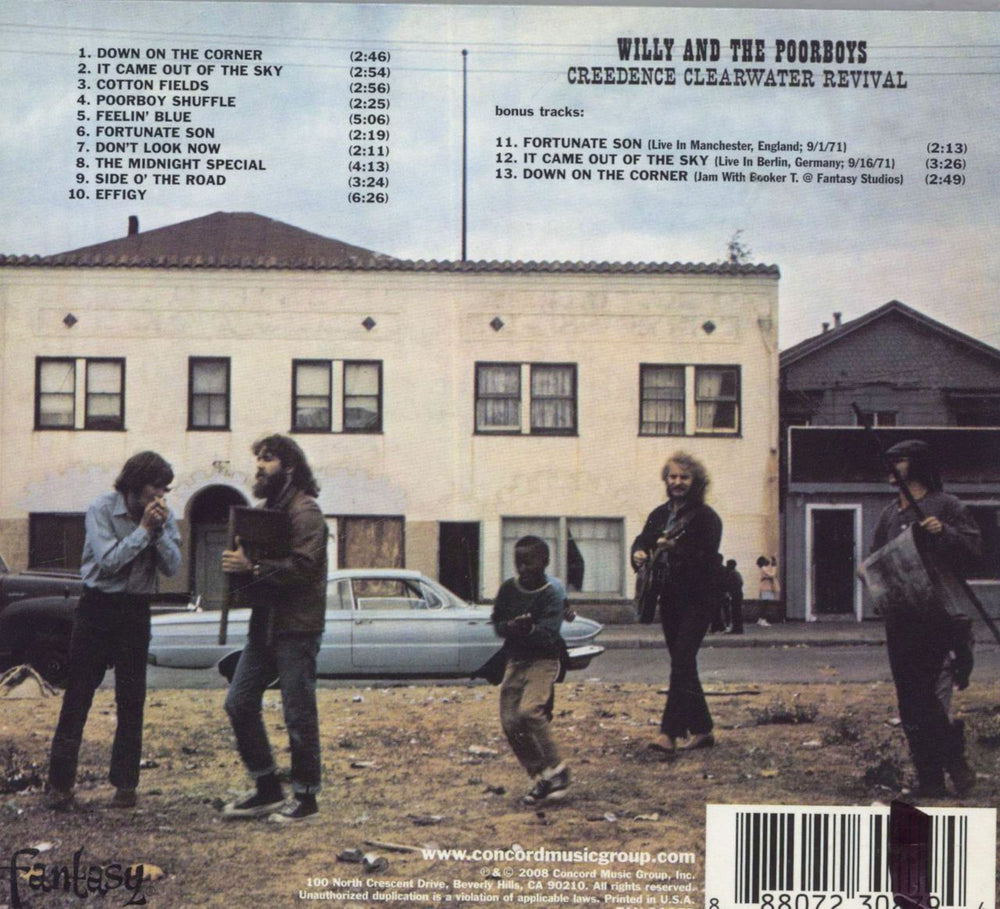 Creedence Clearwater Revival Willy And The Poor Boys: 40th Anniversary US CD album (CDLP) 888072308794