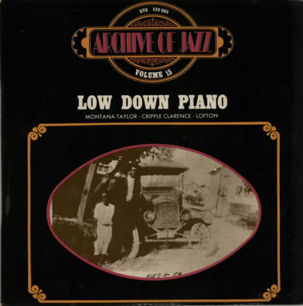 Cripple Clarence Lofton Low Down Piano French vinyl LP album (LP record) 529.065