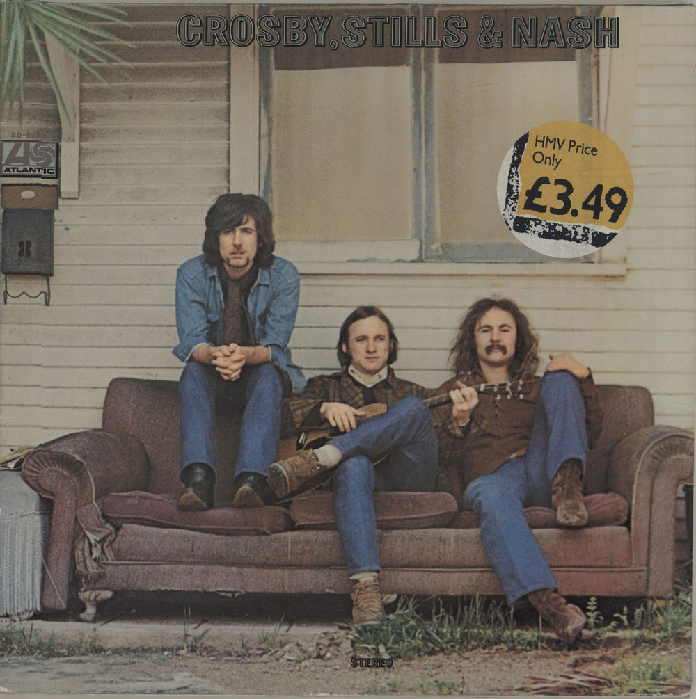 Crosby, Stills & Nash Crosby Stills & Nash - price sticker German vinyl LP album (LP record) ATL40033