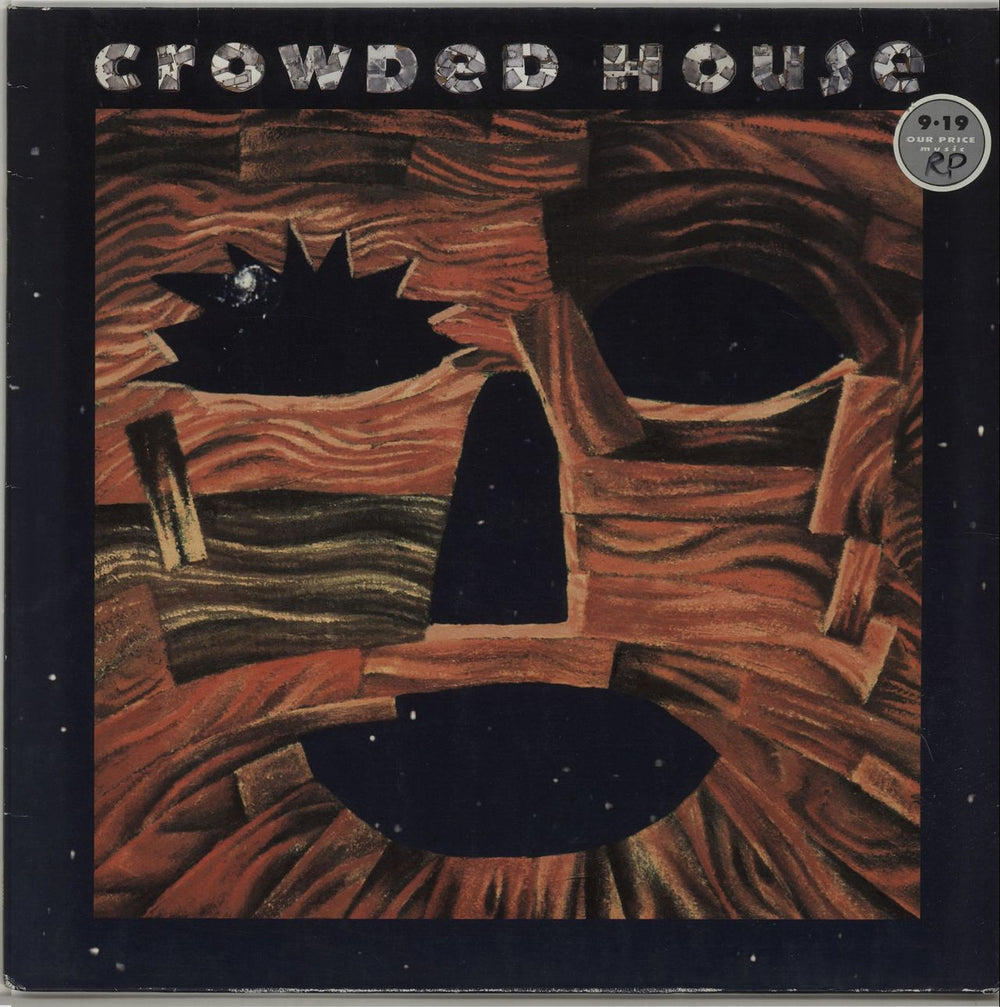 Crowded House Woodface - VG UK vinyl LP album (LP record) EST2144