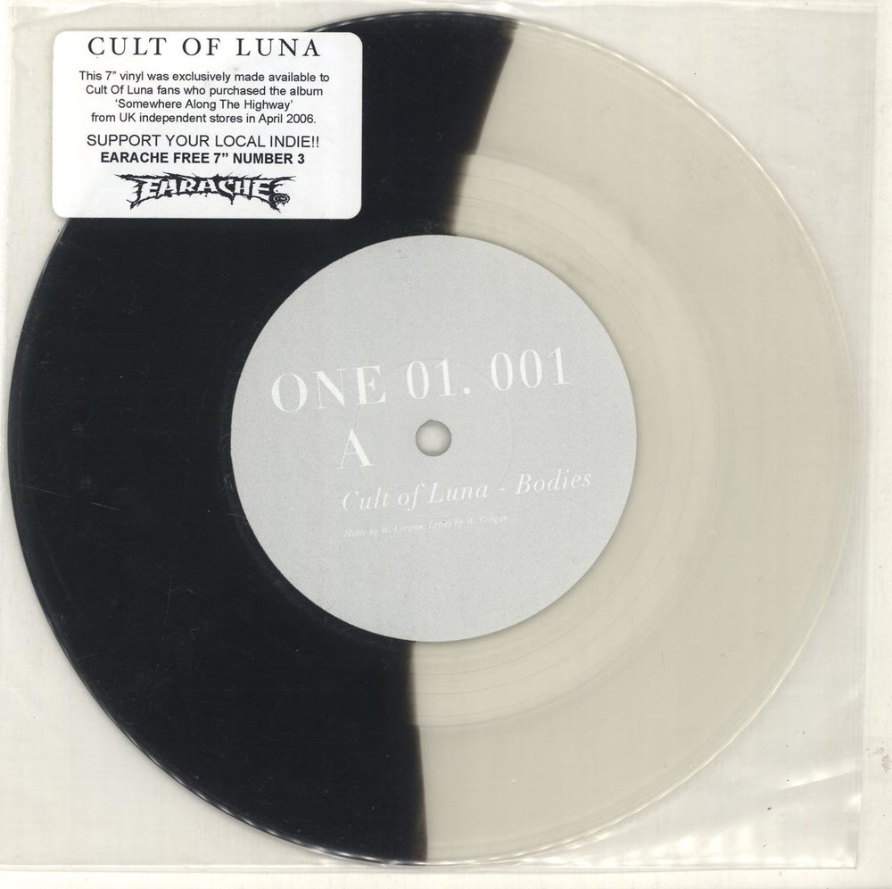 Cult Of Luna Bodies - Clear/Black vinyl UK 7" vinyl single (7 inch record / 45) ONE01.001