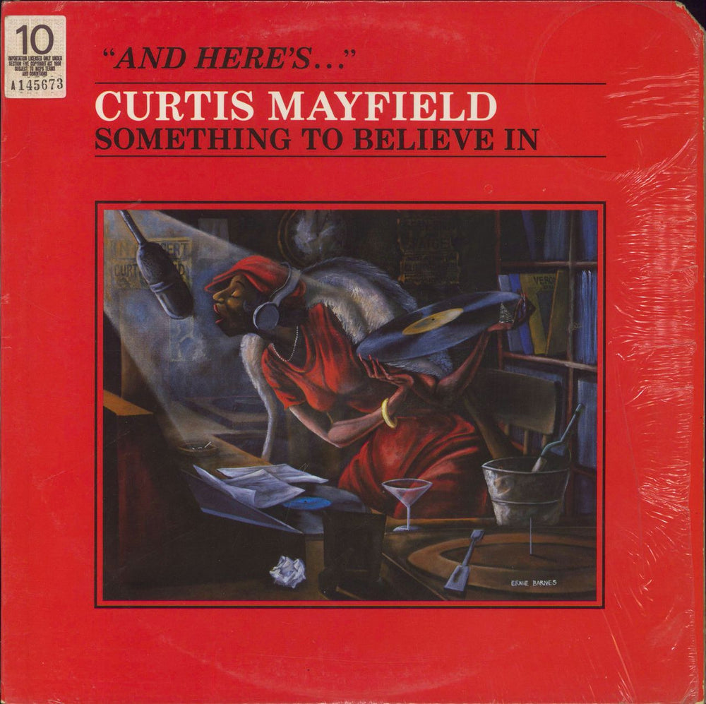 Curtis Mayfield Something To Believe In - Shrink UK vinyl LP album (LP record) 2394271