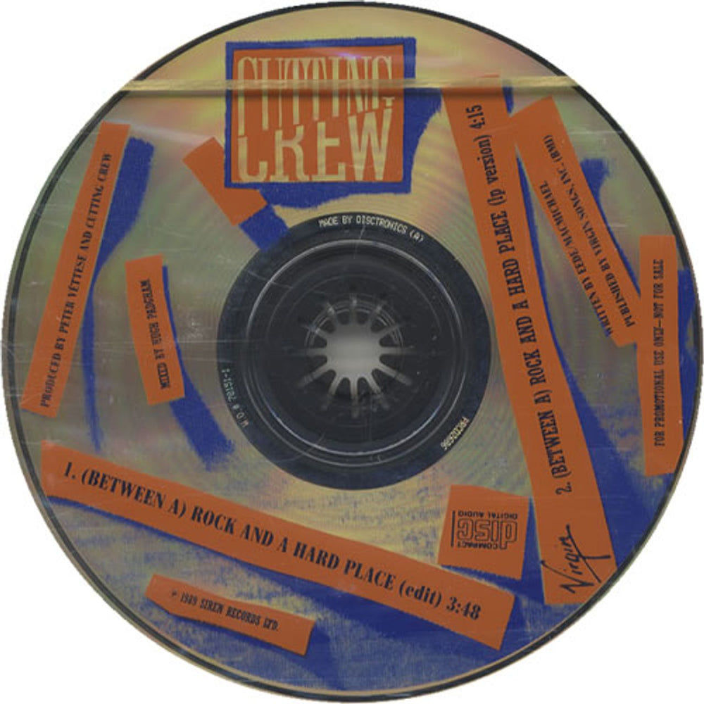 Cutting Crew Between A Rock & A Hard Place US Promo CD single (CD5 / 5") PRCD2686