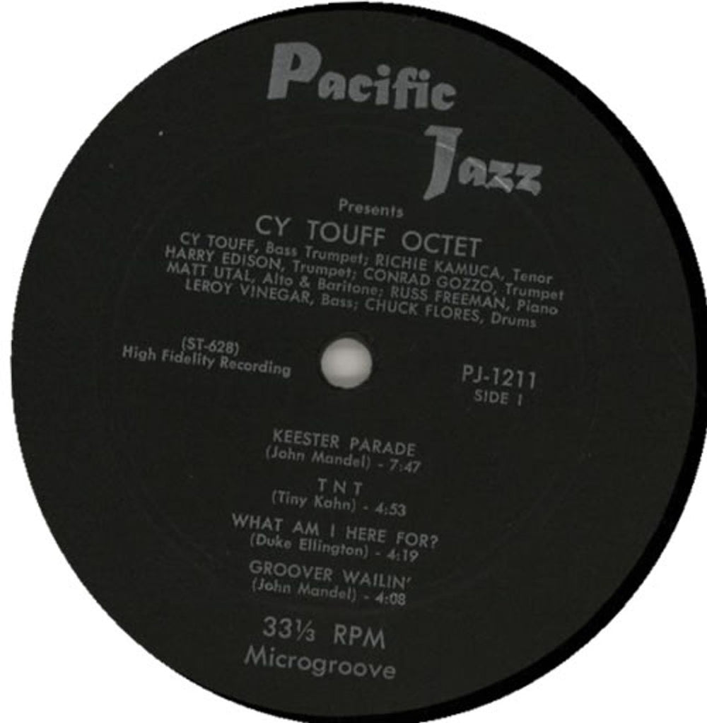 Cy Touff His Octet & Quintet US vinyl LP album (LP record) D9ILPHI585593