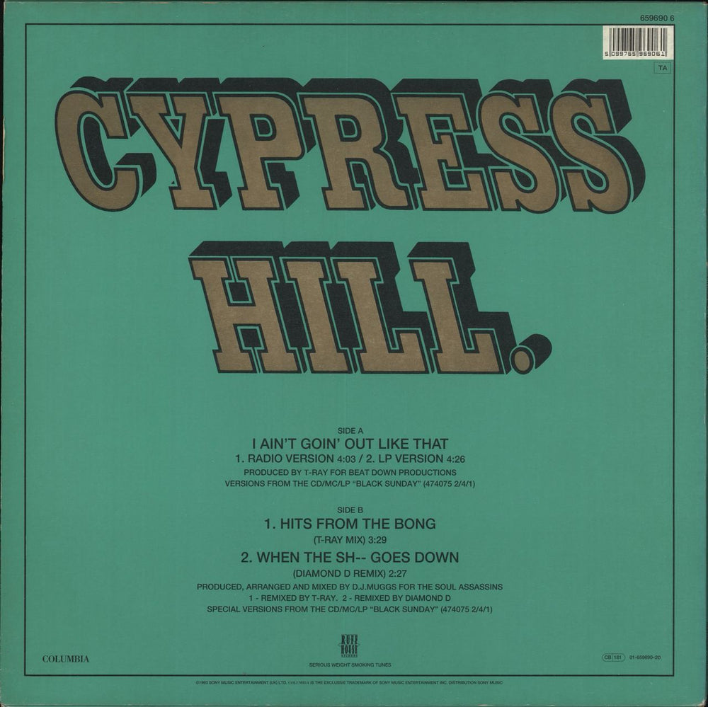 Cypress Hill I Ain't Goin' Out Like That Dutch 12" vinyl single (12 inch record / Maxi-single)