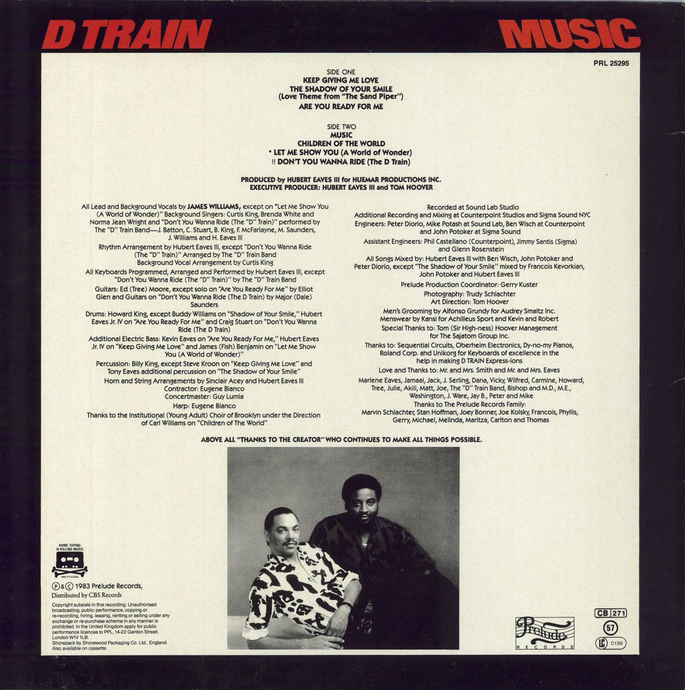 D-Train Music - hype stickered p/s UK vinyl LP album (LP record)