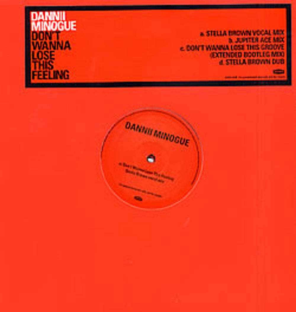 Dannii Minogue Don't Wanna Lose This Feeling UK Promo 12" vinyl single (12 inch record / Maxi-single) LOXDJ478