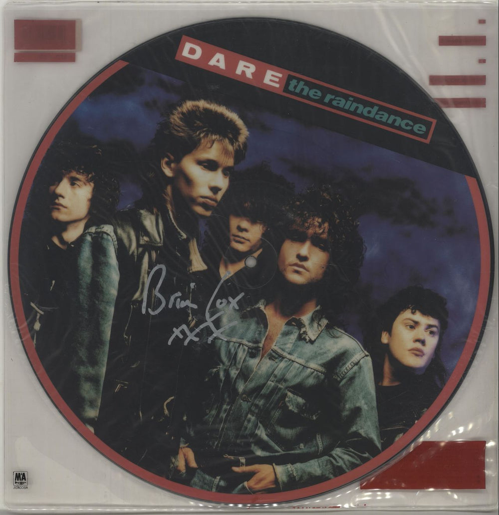 Dare The Raindance - Autographed by Brian Cox UK 12" vinyl picture disc (12 inch picture record) AMP483