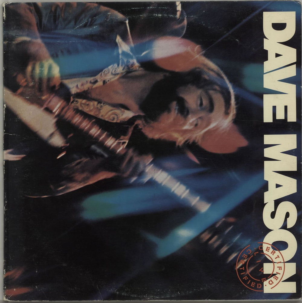 Dave Mason Certified Live UK 2-LP vinyl record set (Double LP Album) CBS88203