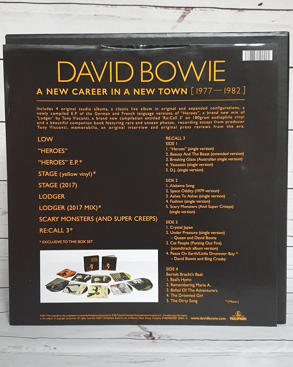David Bowie A New Career In A New Town (1977-1982) - 180g UK Vinyl Box Set DBXL3