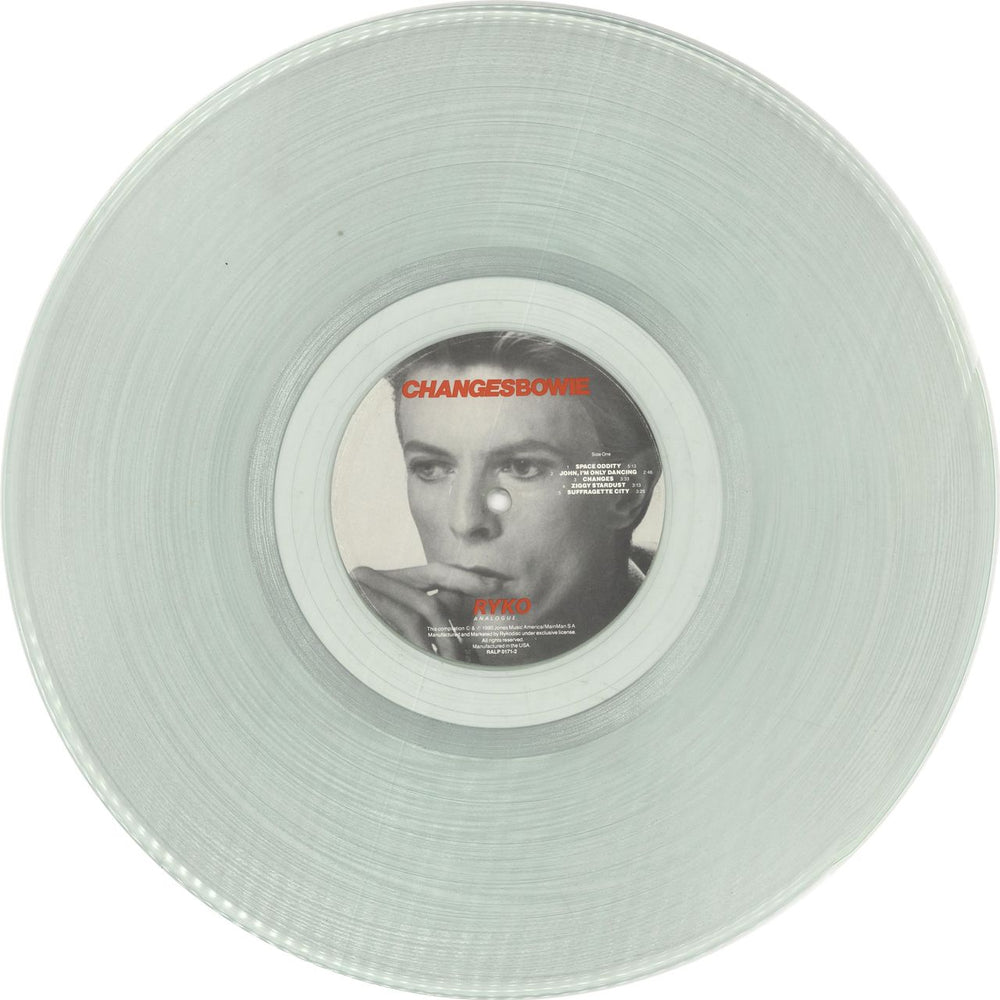 David Bowie Changesbowie - Coke Bottle Clear Vinyl US 2-LP vinyl record set (Double LP Album) BOW2LCH150413