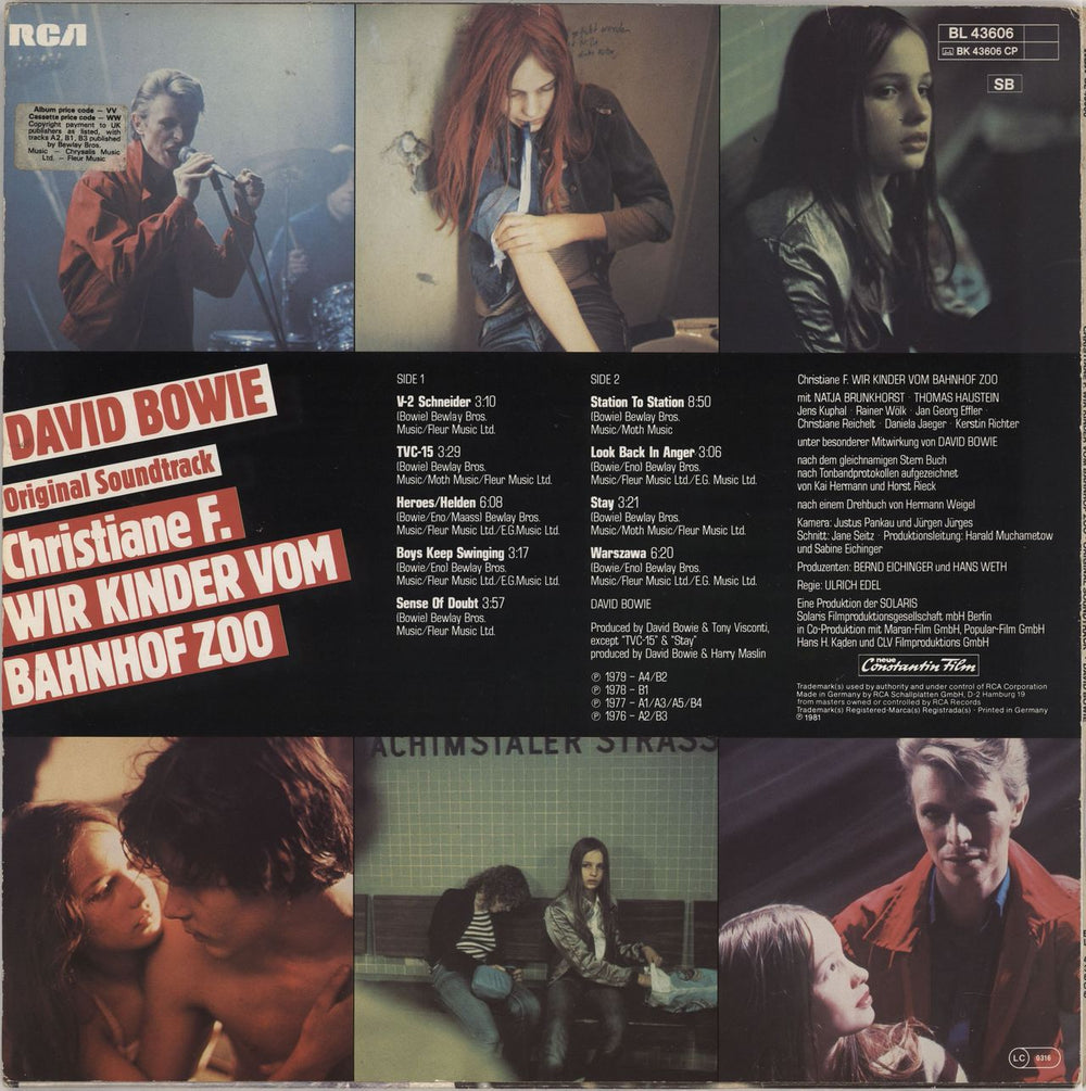 David Bowie Christiane F. - EX German vinyl LP album (LP record)