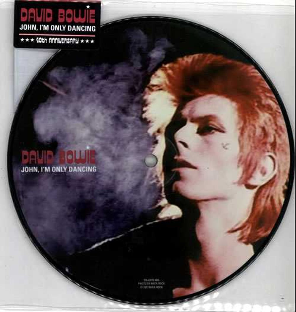 David Bowie John, I'm Only Dancing - Sealed UK 7" vinyl picture disc (7 inch picture disc single) DBJOHN40