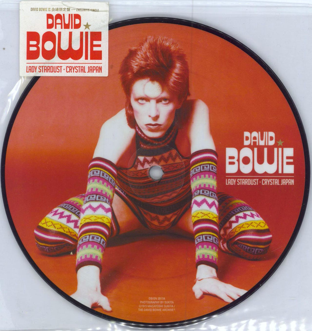 David Bowie Lady Stardust / Crystal Japan Japanese Promo 7" vinyl picture disc (7 inch picture disc single) DBISN2017