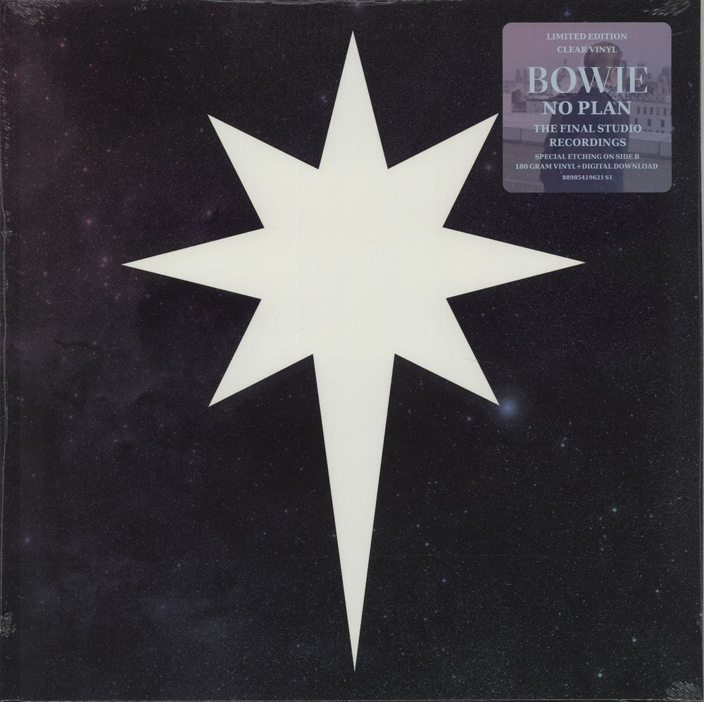 David Bowie No Plan - Clear / Light Blue Vinyl - RSD17 - Sealed UK 12" vinyl single (12 inch record / Maxi-single) 88985419621