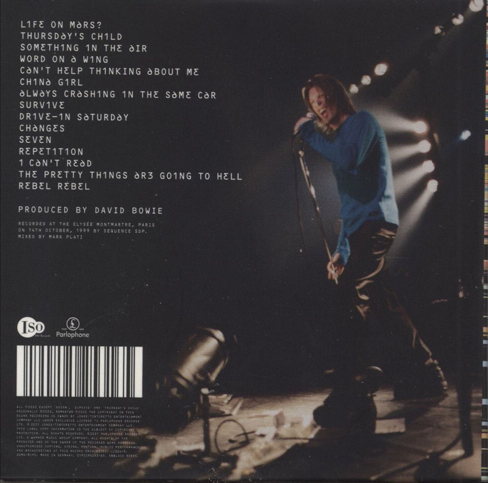 David Bowie Something In The Air (Live Paris 99) UK CD album (CDLP) 190295253165