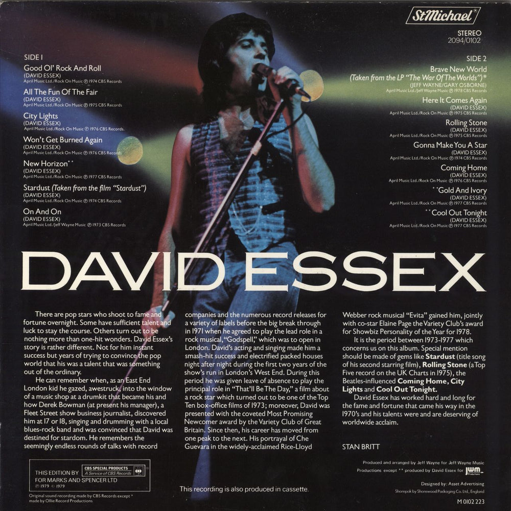 David Essex David Essex - EX UK vinyl LP album (LP record)