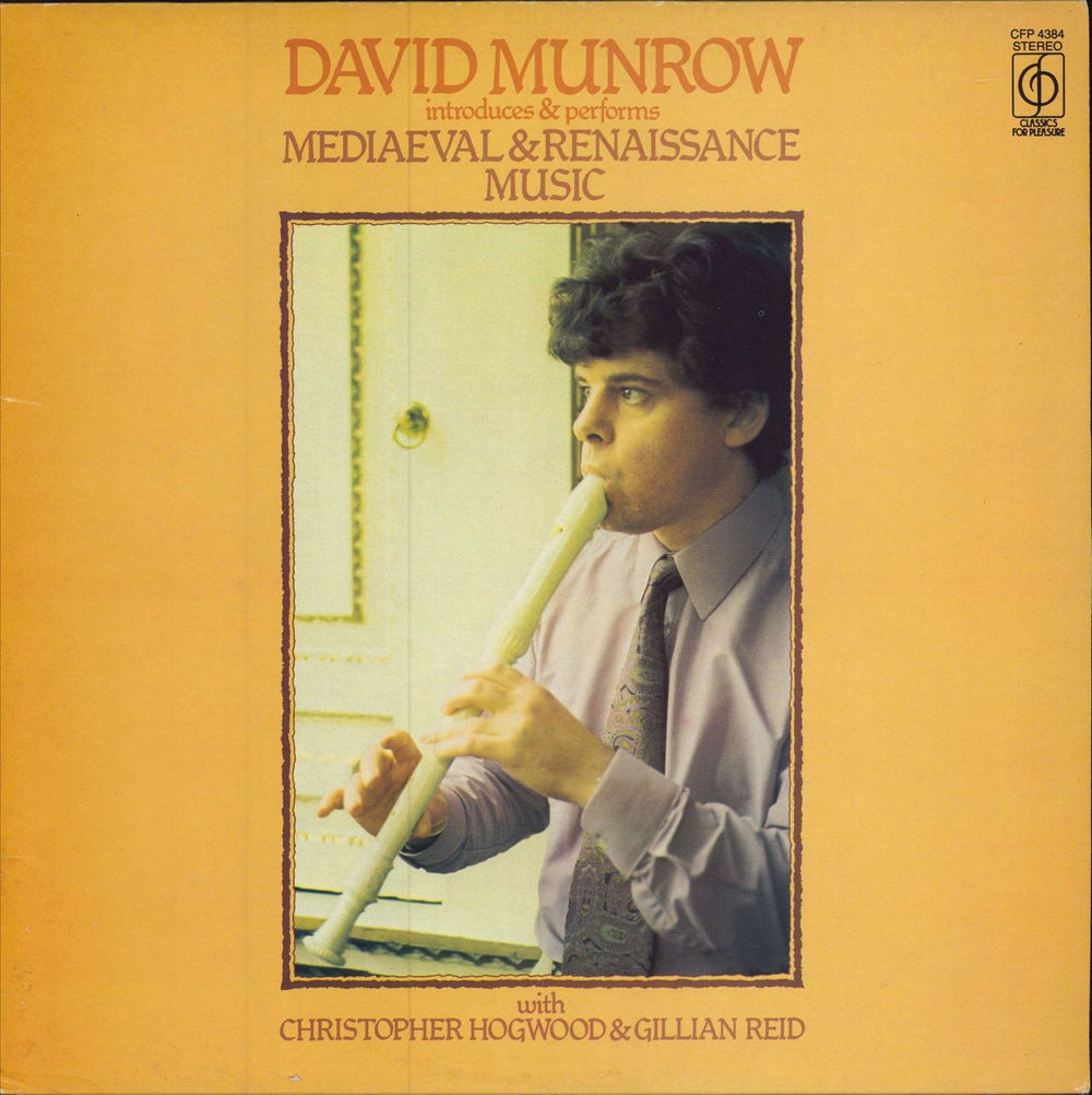 David Munrow Introduces & Performs Mediaeval & Renaissance Music UK vinyl LP album (LP record) CFP4384