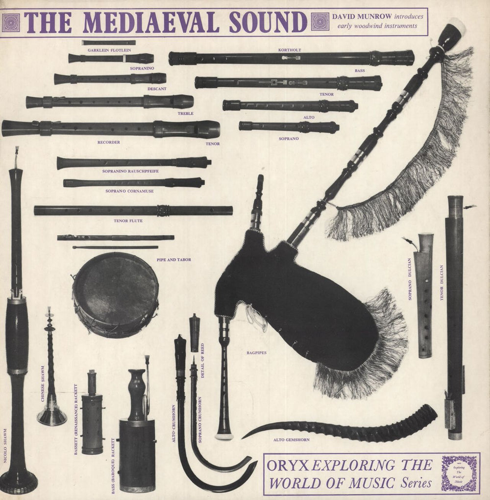 David Munrow The Mediaeval Sound UK vinyl LP album (LP record) EXP46